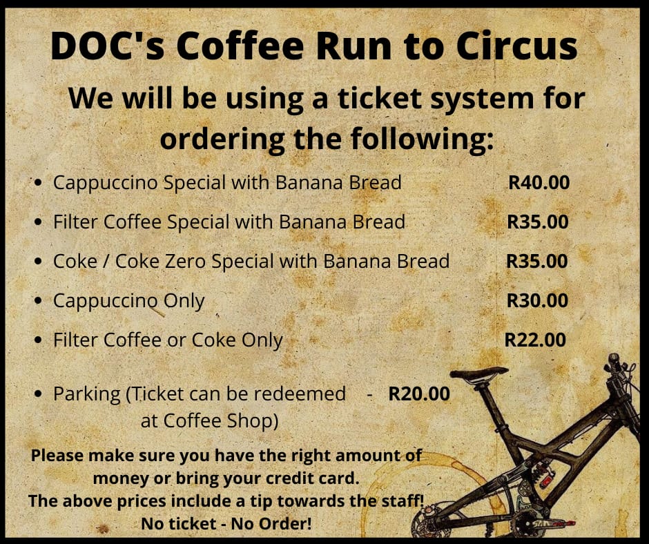 The DOC Coffee Run to Circus Ticket System